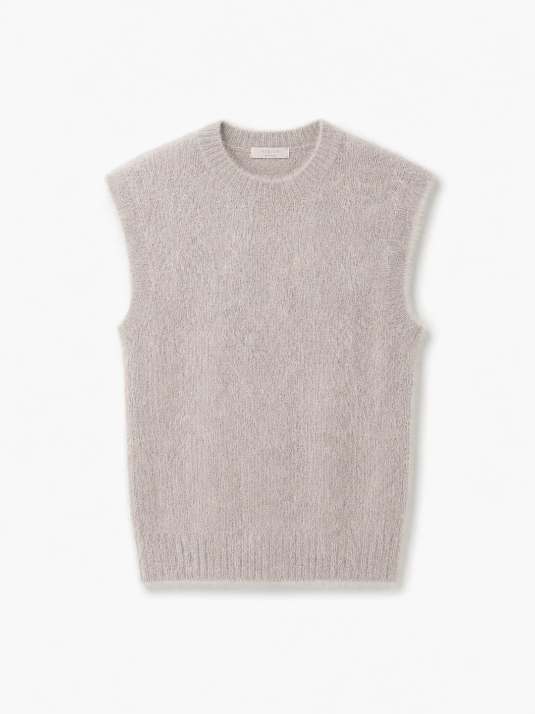 Pullunder- Schmal- Rundhals – Beige – Vorderansicht
