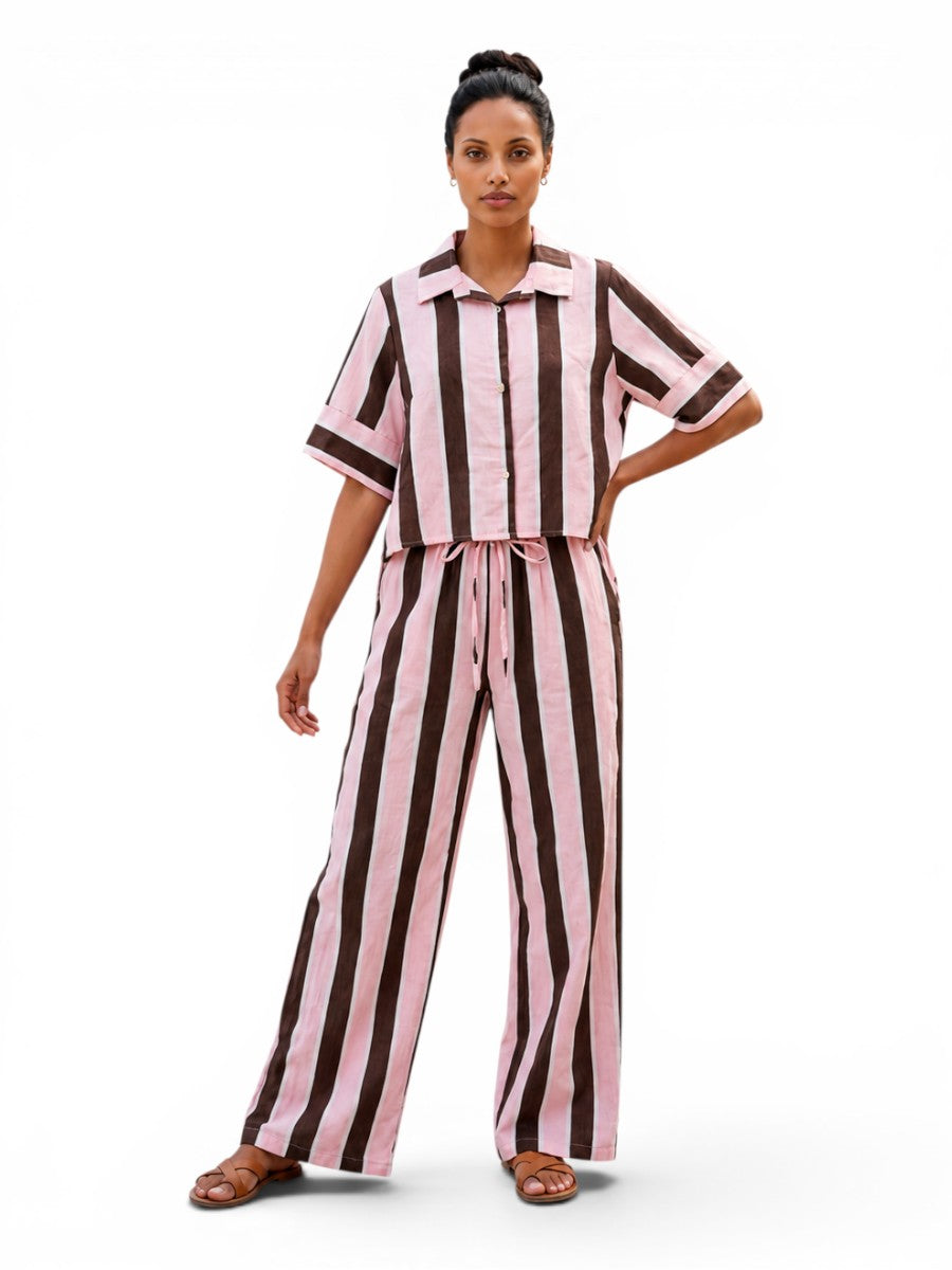 Lange leichte Sommerhose "stripes"