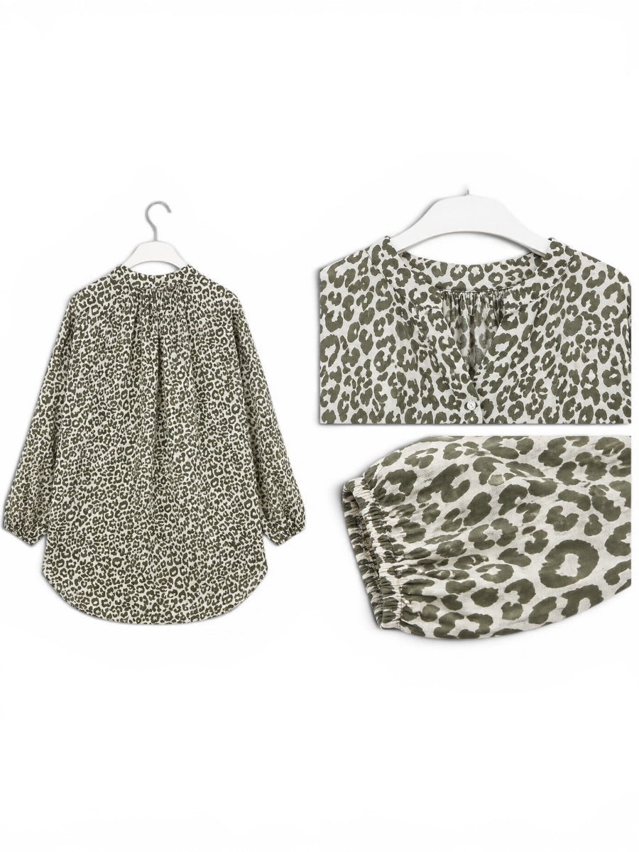 Leichte Leo- Bluse