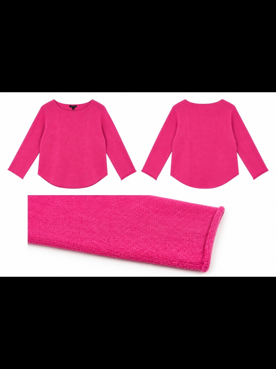 Feinstrickpullover mit Rundhals