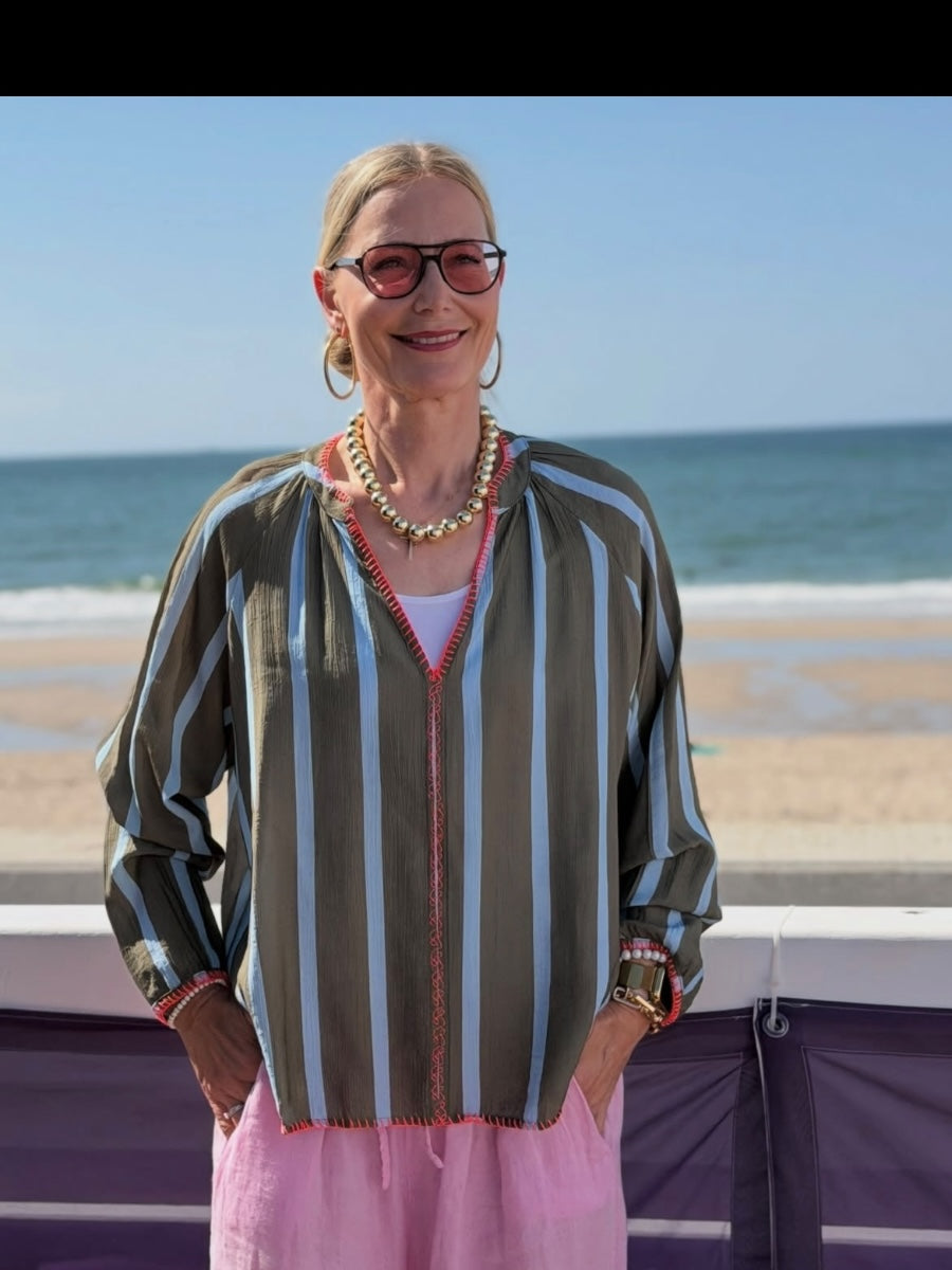 Leichte Bluse "Streifen"