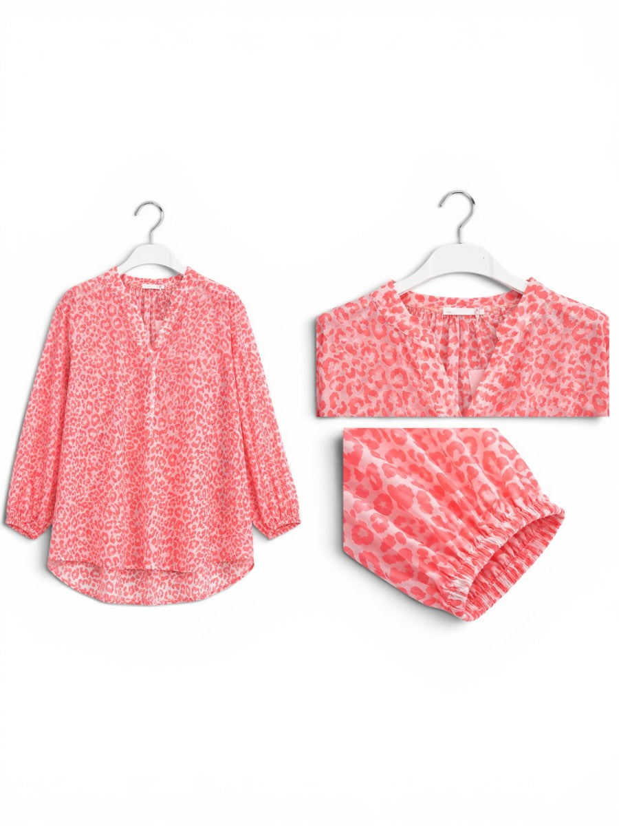 Leichte Leo- Bluse