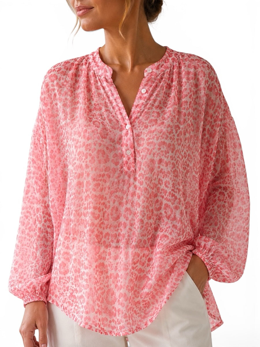 Leichte Leo- Bluse