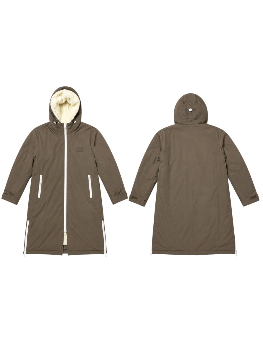 Zwillingsherz Oversize Windmantel mit Teddyfutter