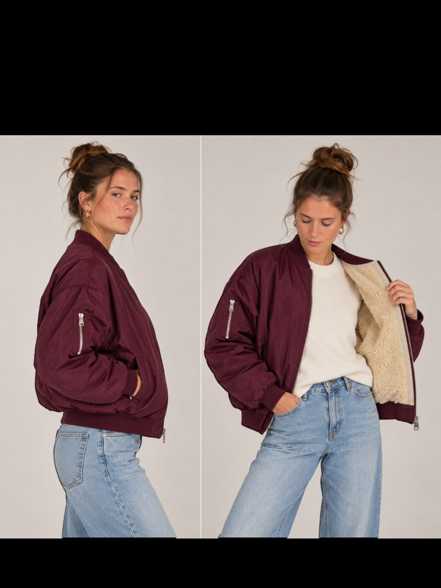 Teddy Bomberjacke