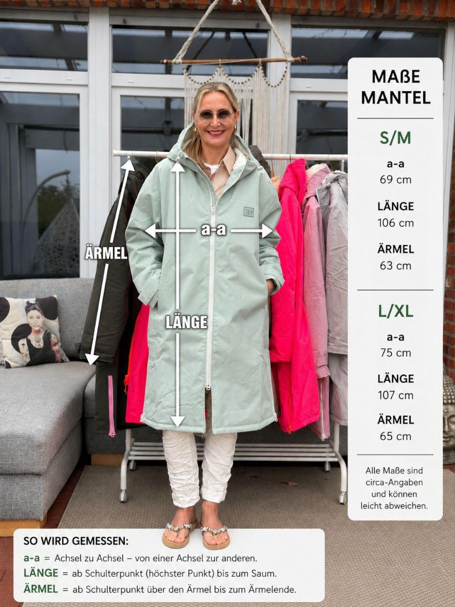 Zwillingsherz Oversize Windmantel "Summer"